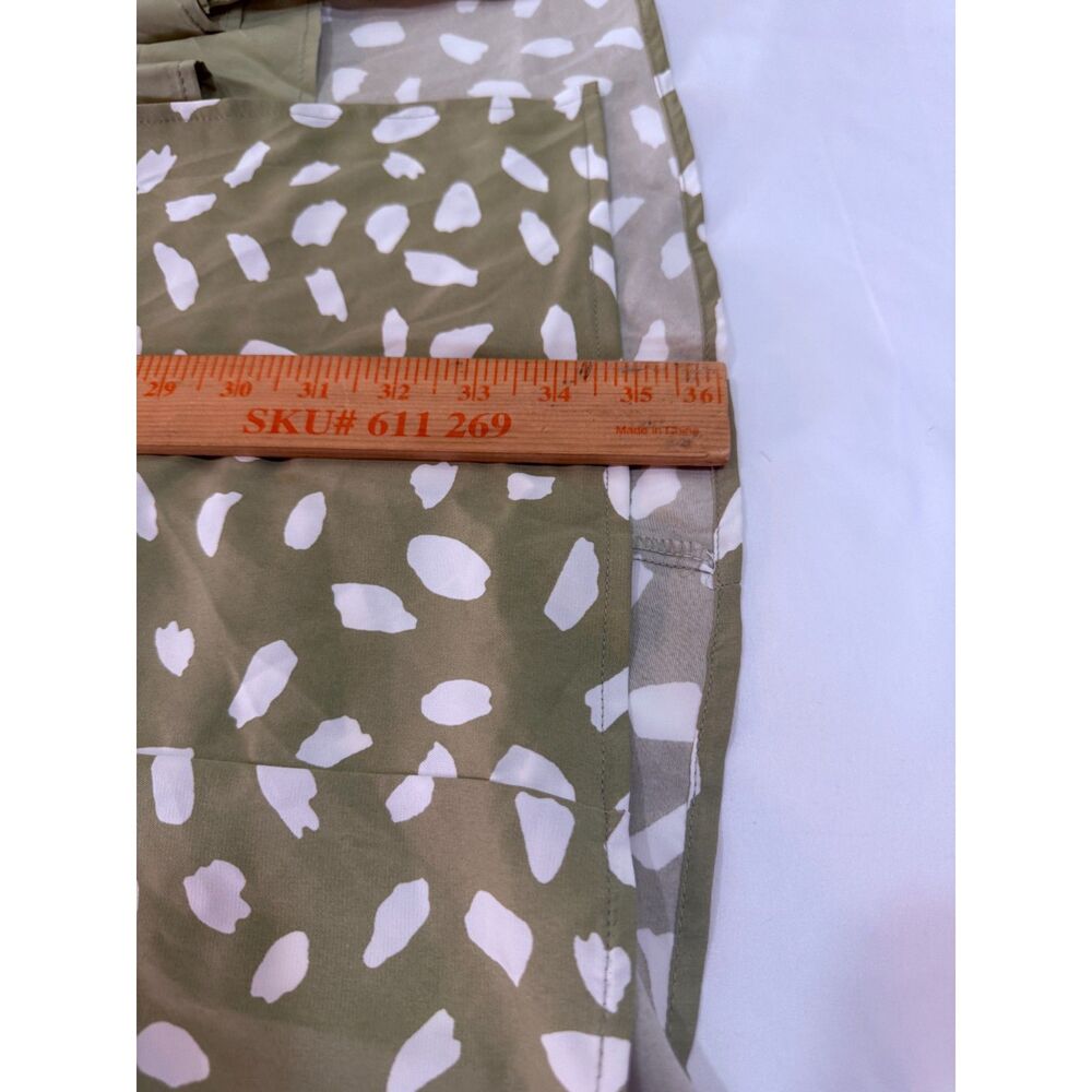 Lulus Party in Paris Sage Green Print Tie-Strap Midi Dress Size XS - Picture 8 of 12